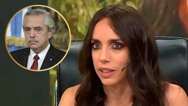 Tamara Pettinato y Alberto Fernández.