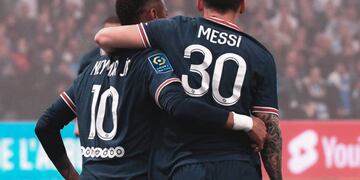 Neymar y Messi. (PSG)
