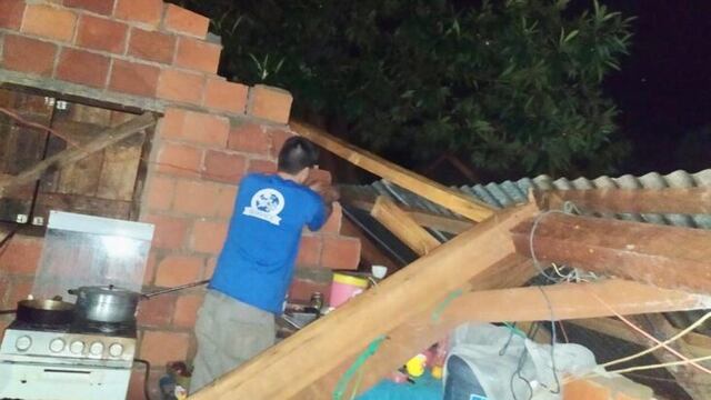 Eldorado: feroz temporal provocó destrozos en varias viviendas
