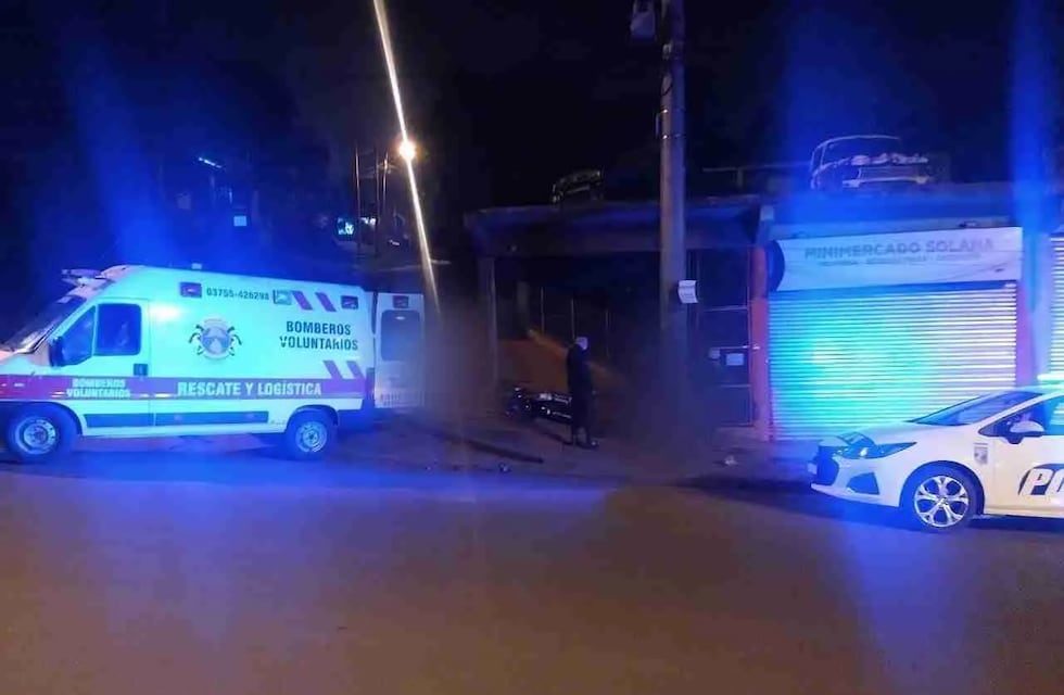 Accidente vial en Oberá: dos lesionados