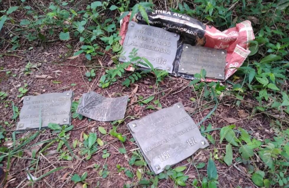 Recuperan placas conmemorativas robadas del Monumento a la Bandera en Puerto Rico
