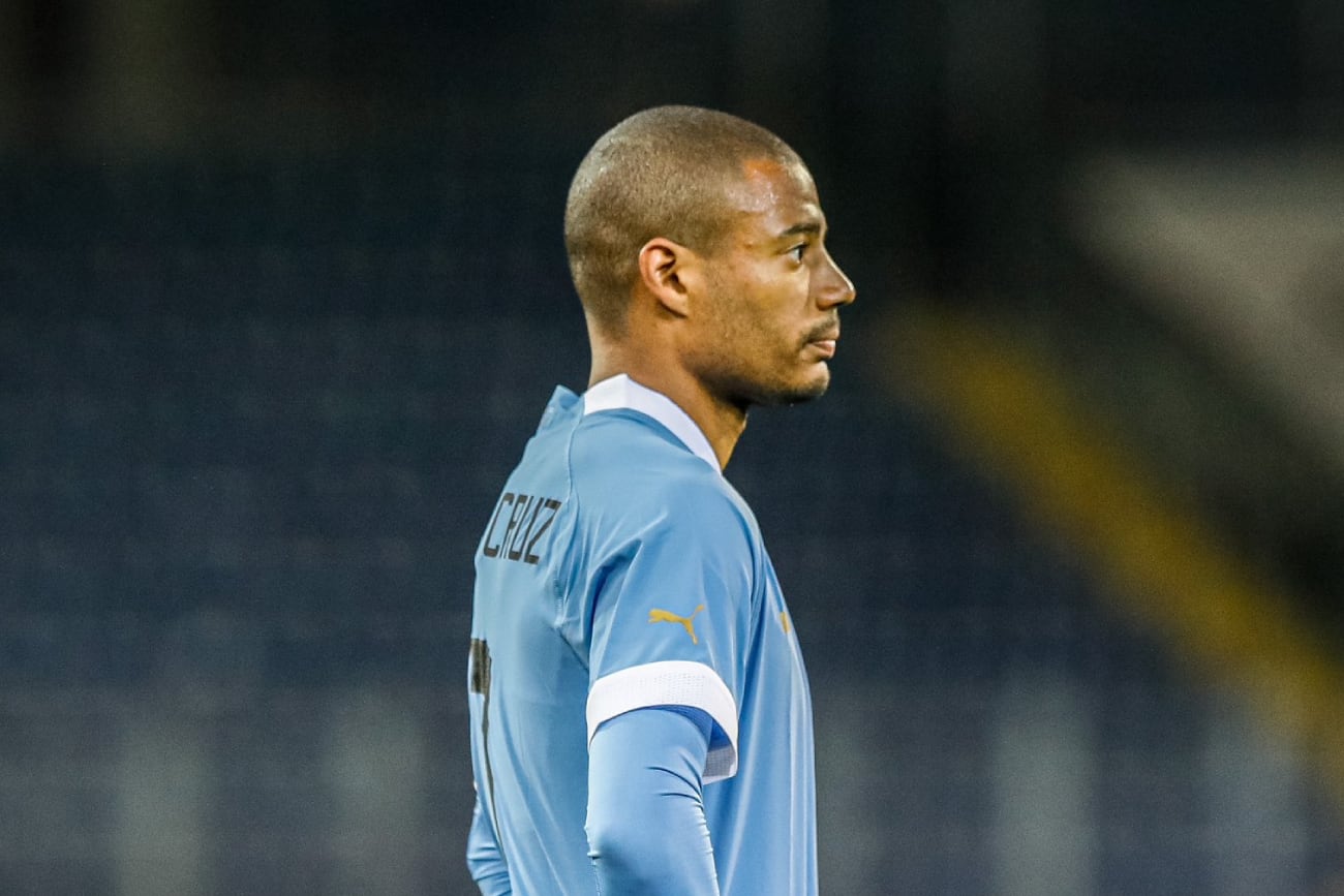 "Nico" De la Cruz, tras la derrota de Uruguay ante Irán. (Prensa Selección de Uruguay).