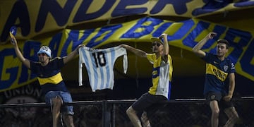 Los homenajes de Boca a Diego Maradona en la Bombonera.