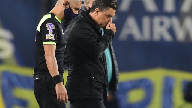 Marcelo Gallardo, entrenador de un River que llegó al clásico con Boca diezmado por los casos de coronavirus en su plantel. (Gentileza Clarín)