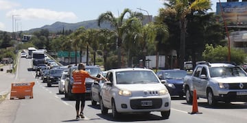 Ingreso a Villa Carlos Paz, un fin de semana de enero de 2021. (Foto: Municipalidad VCP).
