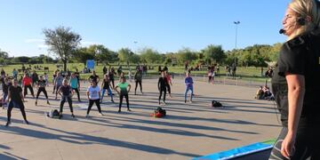 Cierre de la campaña “El movimiento es salud” en el Kempes (Prensa Gobierno)