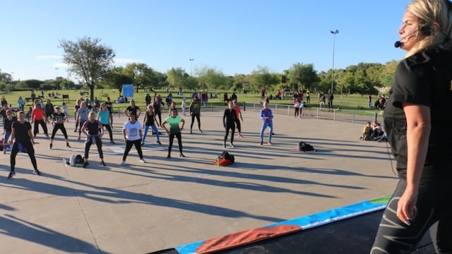 Cierre de la campaña “El movimiento es salud” en el Kempes (Prensa Gobierno)