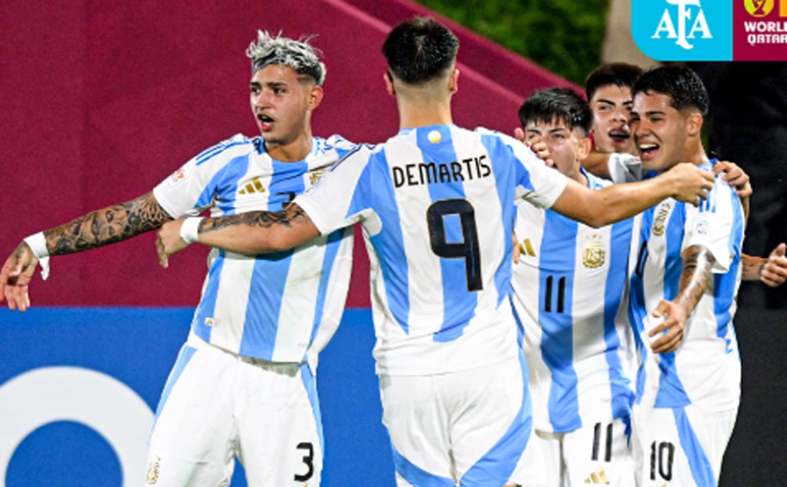 Argentina ganó y dio su primer paso en el Mundial (Foto: Prensa Argentina).
