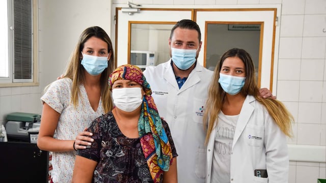 Carmen de 46 años, fue la primera paciente en inaugurar el Centro de Trasplante de Médula Ósea en Mendoza
