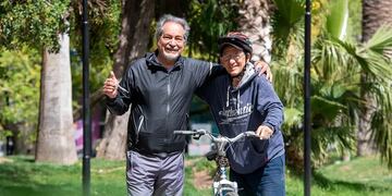 Carlos Córdoba y Juan Bautista García caminan desde Mendoza a Buenos Aires.