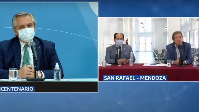 Presentación de la obra del Centro Modular Sanitario en San Rafael por video conferencia.
