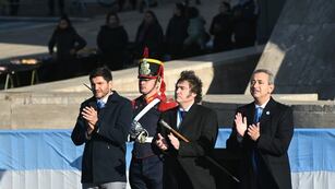 Pullaro, Milei y Javkin