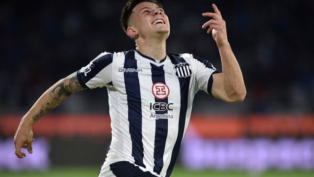 El jugador del partido, Rodrigo Garro. Goleador y figura en Talleres (foto Ramiro Pereyra-La Voz).