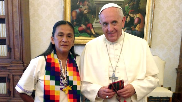 El 7 de junio de 2014 la dirigente y por entonces diputada provincial en ejercicio Milagro Sala, era recibida en audiencia privada por el papa Francisco en el Vaticano.
