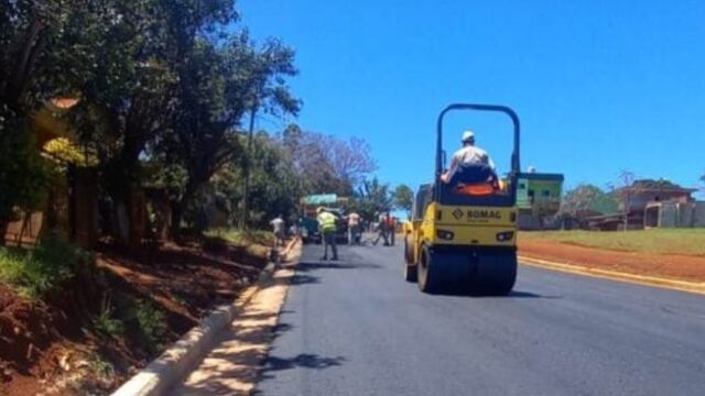 San Vicente: finalizan ejecución de obras viales.