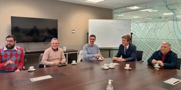 Reunión Municipio Arroyito y CESPAL con autoridades del Banco de la Provincia de Córdoba