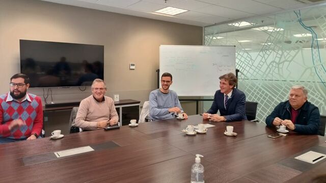 Reunión Municipio Arroyito y CESPAL con autoridades del Banco de la Provincia de Córdoba