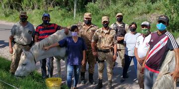 La Policía Rural dio con los animales robados a la fundación.
