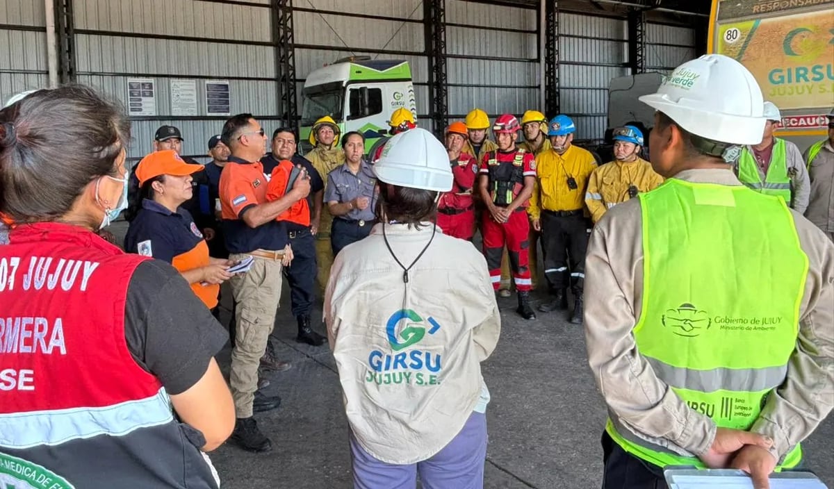 GIRSU Jujuy fortalece sus protocolos de seguridad con base en los resultados de un simulacro operativo realizado en Perico.