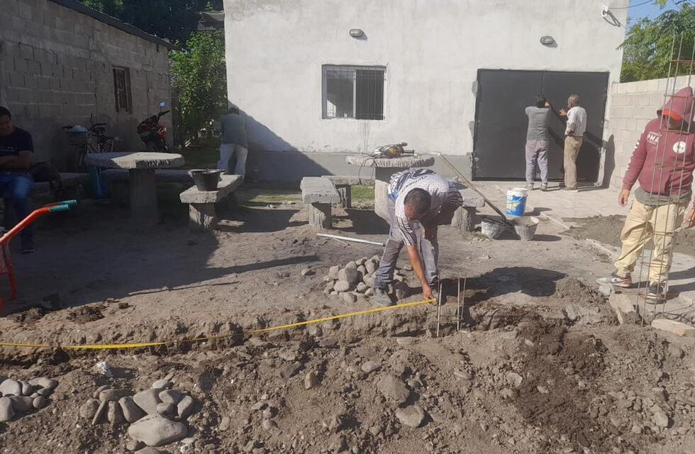 Famaillá: avanza la obra del nuevo SUM en el Barrio El Cruce