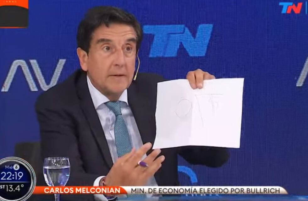 Carlos Melconian explicó con un dibujo por qué cree “imposible” la dolarización que propone Milei