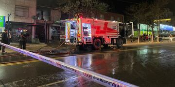 El incendio ocurrió en un departamento. (Gentileza)