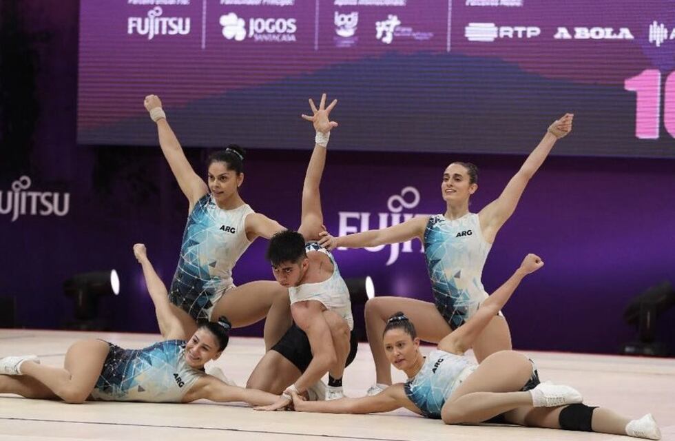 Atletas mendocinos sobresalieron en el Mundial Fig de Gimnasia Aeróbica Deportiva