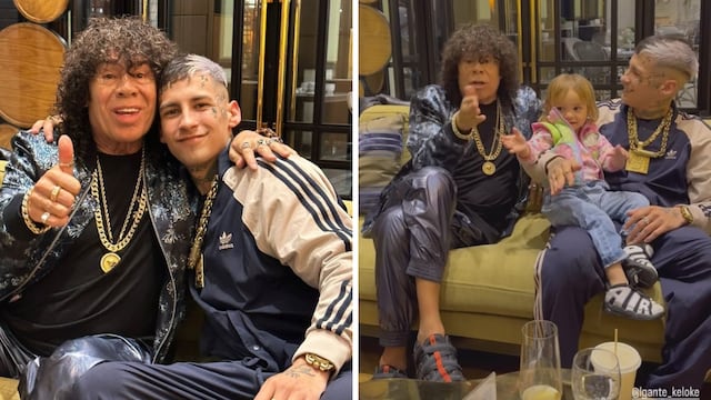 La Mona se encontró con L-Gante en Buenos Aires.