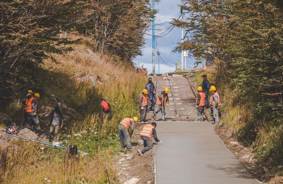 A buen ritmo continúa la obra de la bicisenda “Pensar Malvinas”
