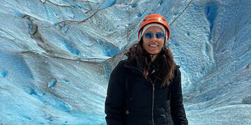 Gabriela Sabatini viajó a Santa Cruz y quedó deslumbrada en El Calafate.