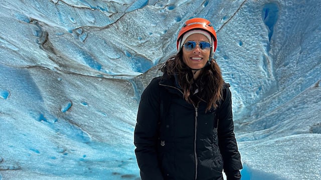 Gabriela Sabatini viajó a Santa Cruz y quedó deslumbrada en El Calafate.
