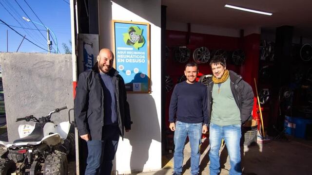 Gomerías de Ushuaia firmaron un convenio y realizarán el acopio de los neumáticos en desuso