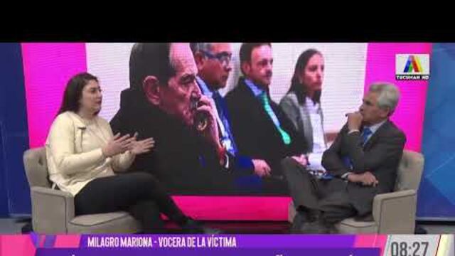 Milagro Mariona, vocera de la sobrina de Alperovich.