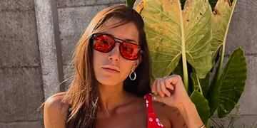 Juliana Díaz disfruta el verano en Buenos Aires.