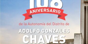 108º aniversario de Gonzales Chaves: cronograma de actividades para el día 22 de agosto