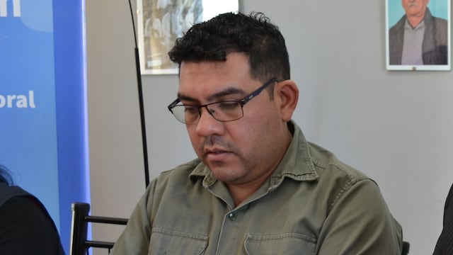 Sebastián López, secretario general del Sindicato de Empleados y Obreros Municipales (SEOM) de Jujuy.