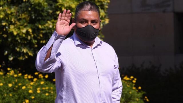 Chocobar en los Tribunales Federales porteños, en 2020. (Gentileza Clarín)
