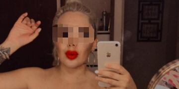 La acusada, identificada como V.A