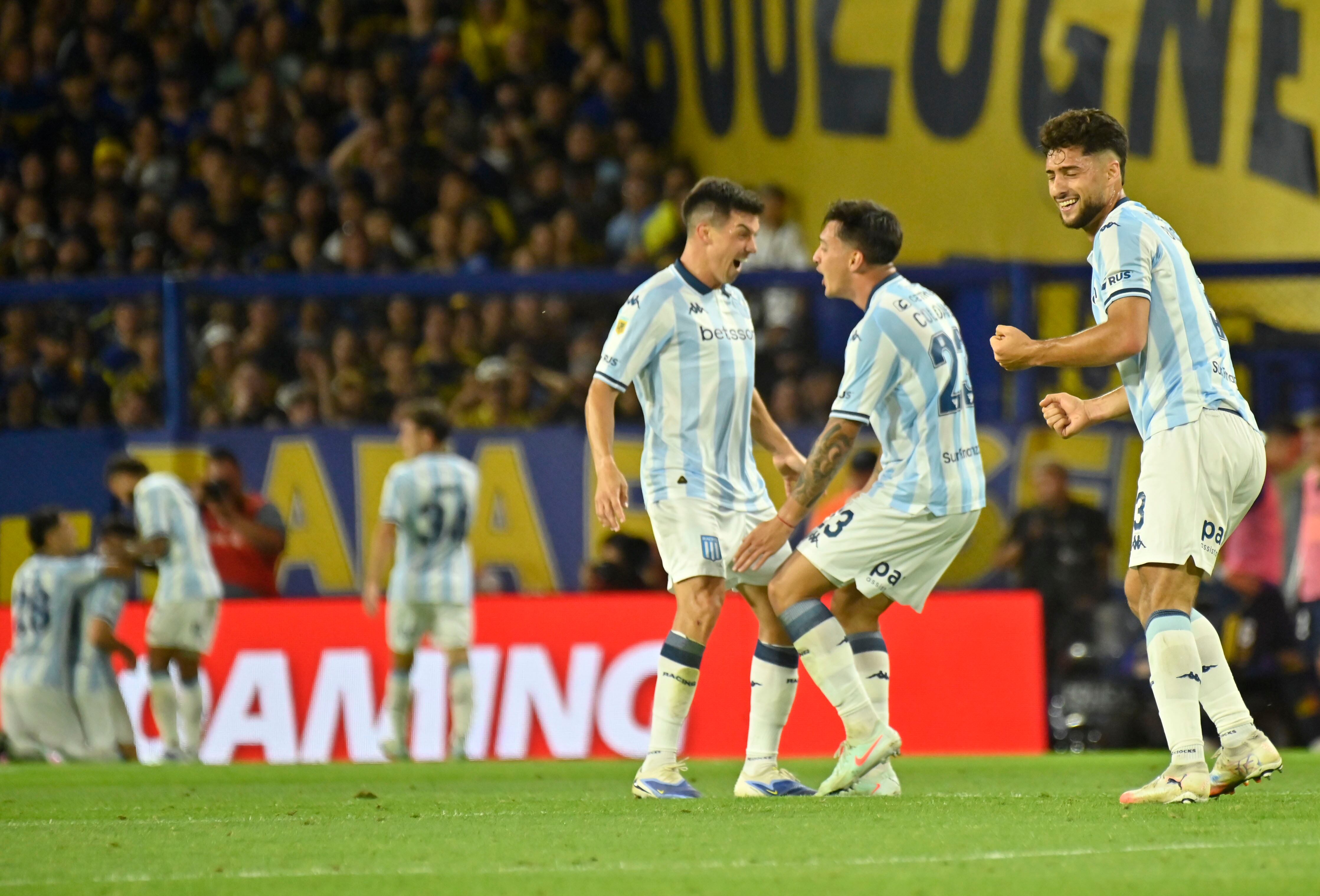 Racing le ganó a Boca en la Bombonera, con un gol de Adrián Maravilla Martínez, y se clasificó a la final del Torneo Clausura. (Fotobaires)