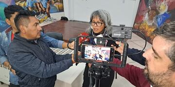 Mercedes Sosa, secretaria general del Centro de Docentes de Enseñanza Media y Superior (CEDEMS), de Jujuy.