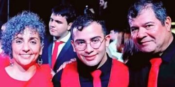 Marcela Acuña, César Sena y Emerenciano Sena, la familia investigada por la desaparición de  Cecilia Strzyzowski. Foto: Gentileza / Redes