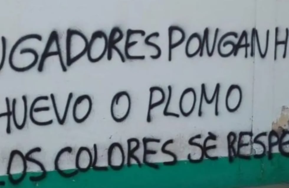 Pintadas y amenazas contra el plantel de Sportivo Desamparados: “Huevos o plomo”
