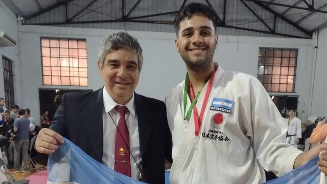 Gonzalo Aguilar sumó dos medallas en el Torneo Rioplatense de Karate.