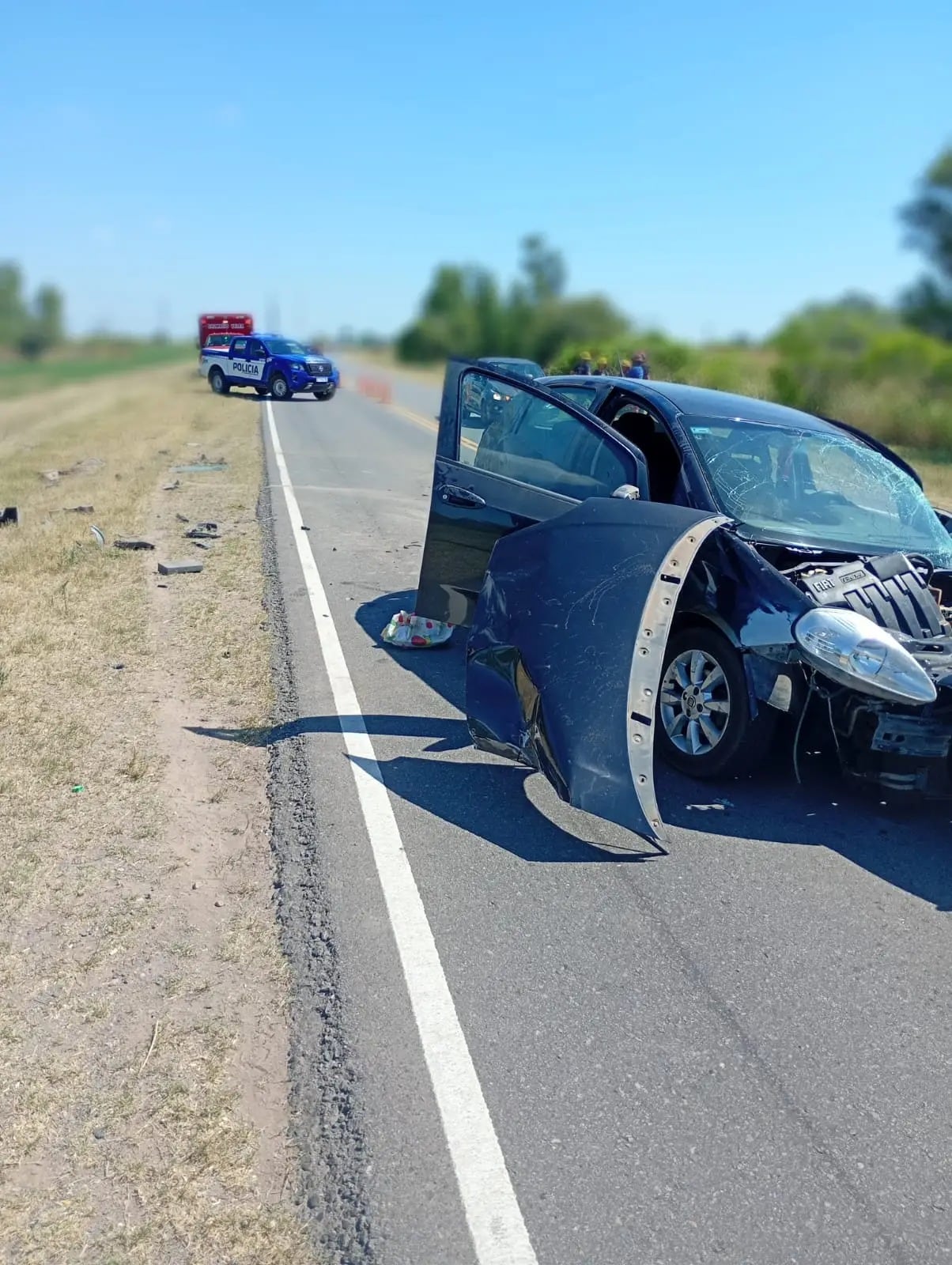 Las imágenes del triple choque en Córdoba.