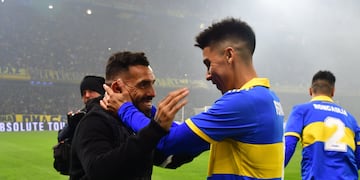 La última visita de Tevez a La Bombonera. Como técnico de Rosario Central. Ahora va con Talleres, por octavos de final.