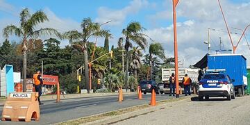 Control policial en ingreso a Villa Carlos Paz. Foto ilustrativa