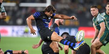 Los Pumas homenajearon a Diego Maradona en el partido ante Australia.
