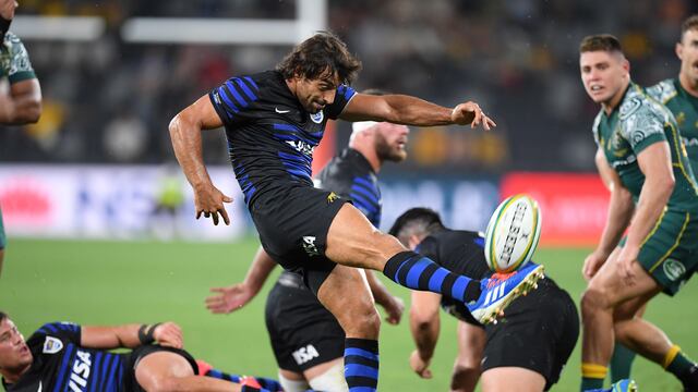 Los Pumas homenajearon a Diego Maradona en el partido ante Australia.