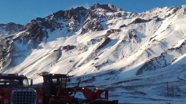 Alertas por nevadas en Alta Montaña. Foto: Gendarmería Nacional.