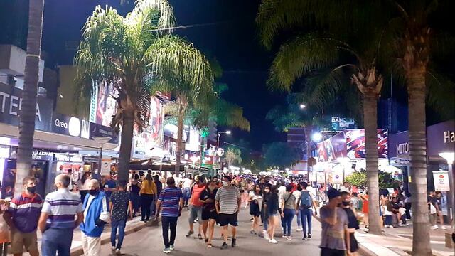 Noche de enero 2021 en Villa Carlos Paz.